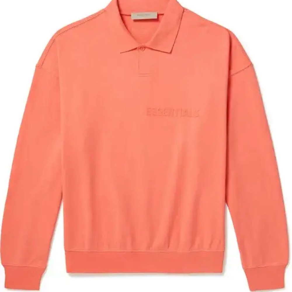 Essentials Men's Polo Shirt in Warm Coral#936